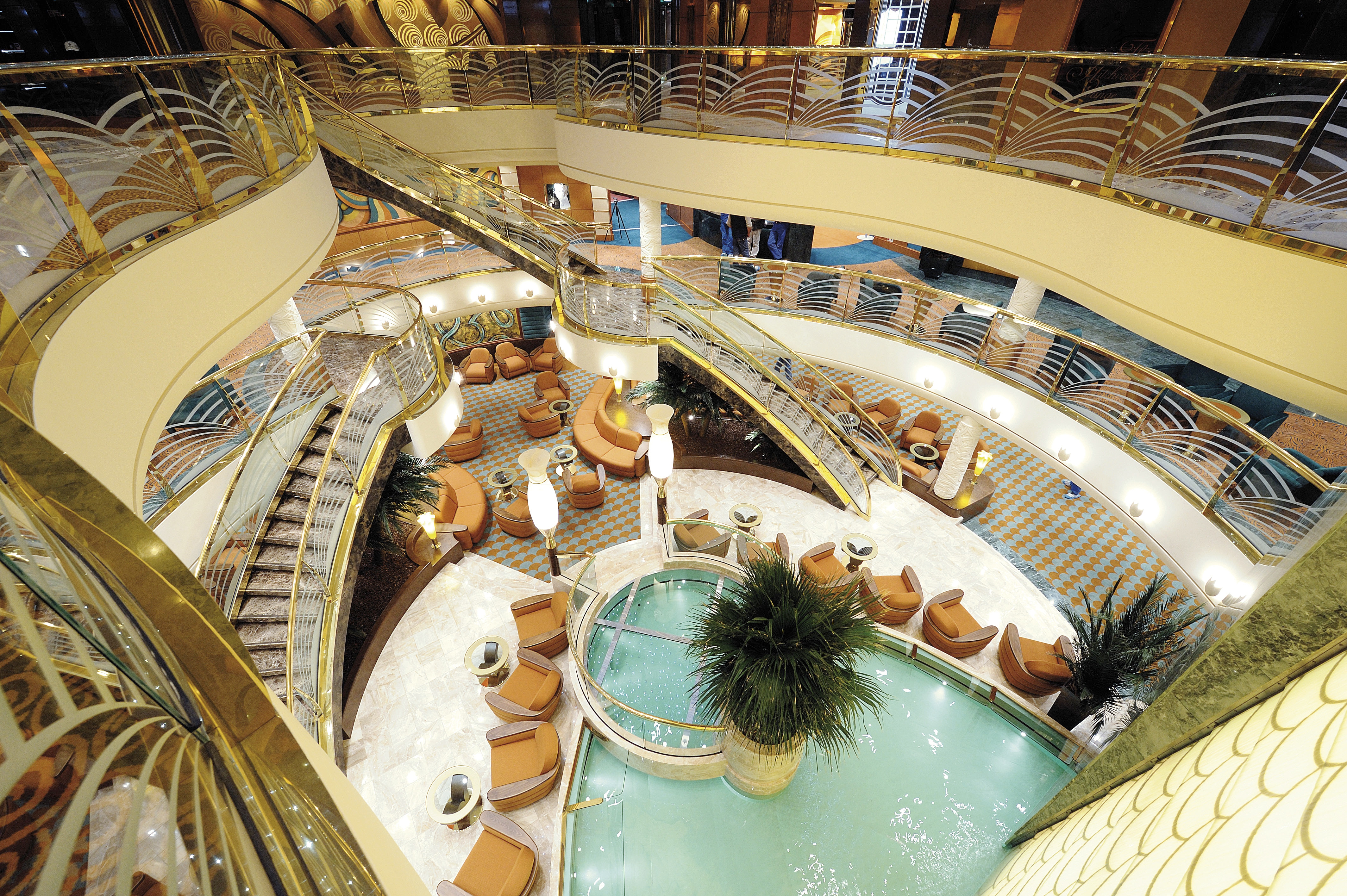 De receptie op de MSC Poesia
